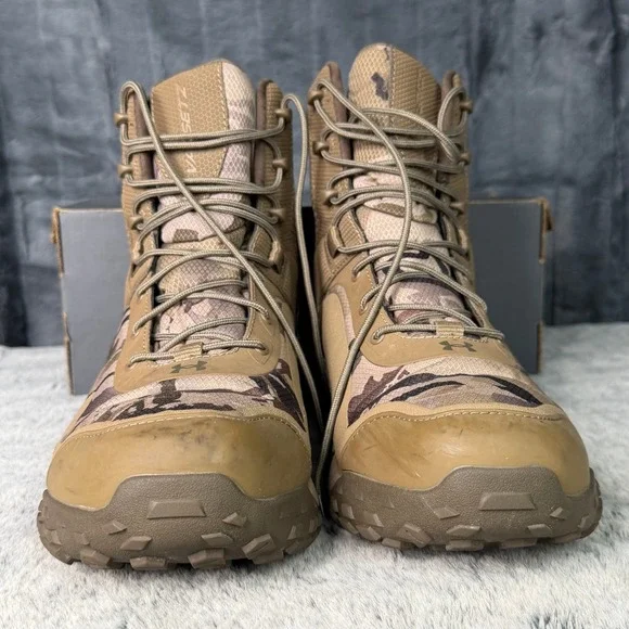 Under Armour Valsetz RTS 1.5 Tactical Boots Mens 12 Camo Brown 3021034-900 - Picture 4 of 9